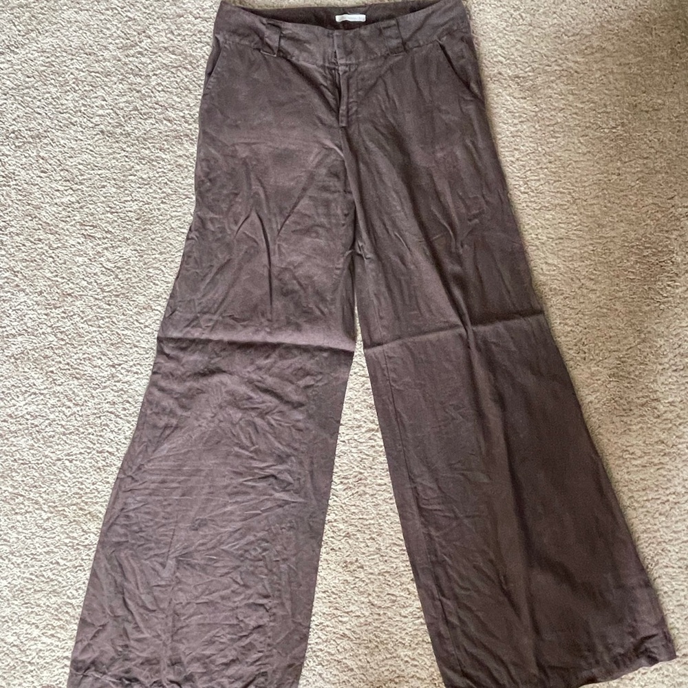 London Jean brown linen pants